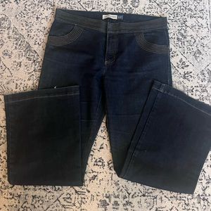 Women’s Gap Y2K  hip hugger flare dark wash jeans size 16